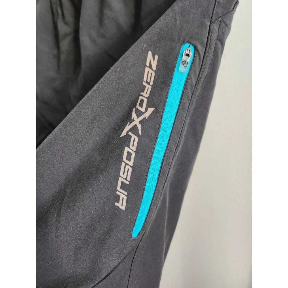 ZeroXposur Mens Black Aqua Athletic Swim Trunks Shorts Size L MSRP $46